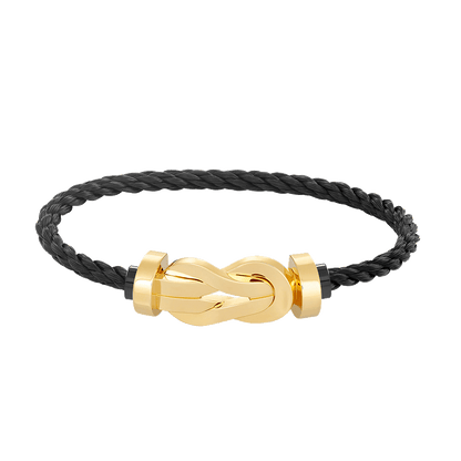 [GALE]CHANCE Große 8-stellige Schnalle ohne Diamanten Armband Gold