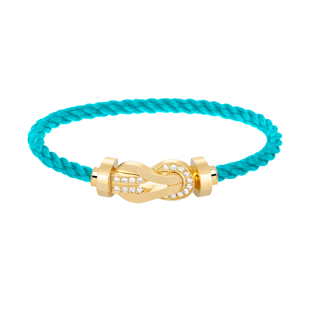 [GALE]CHANCE Großes Armband mit 8-stelliger Schnalle und Halbdiamanten, Gold
