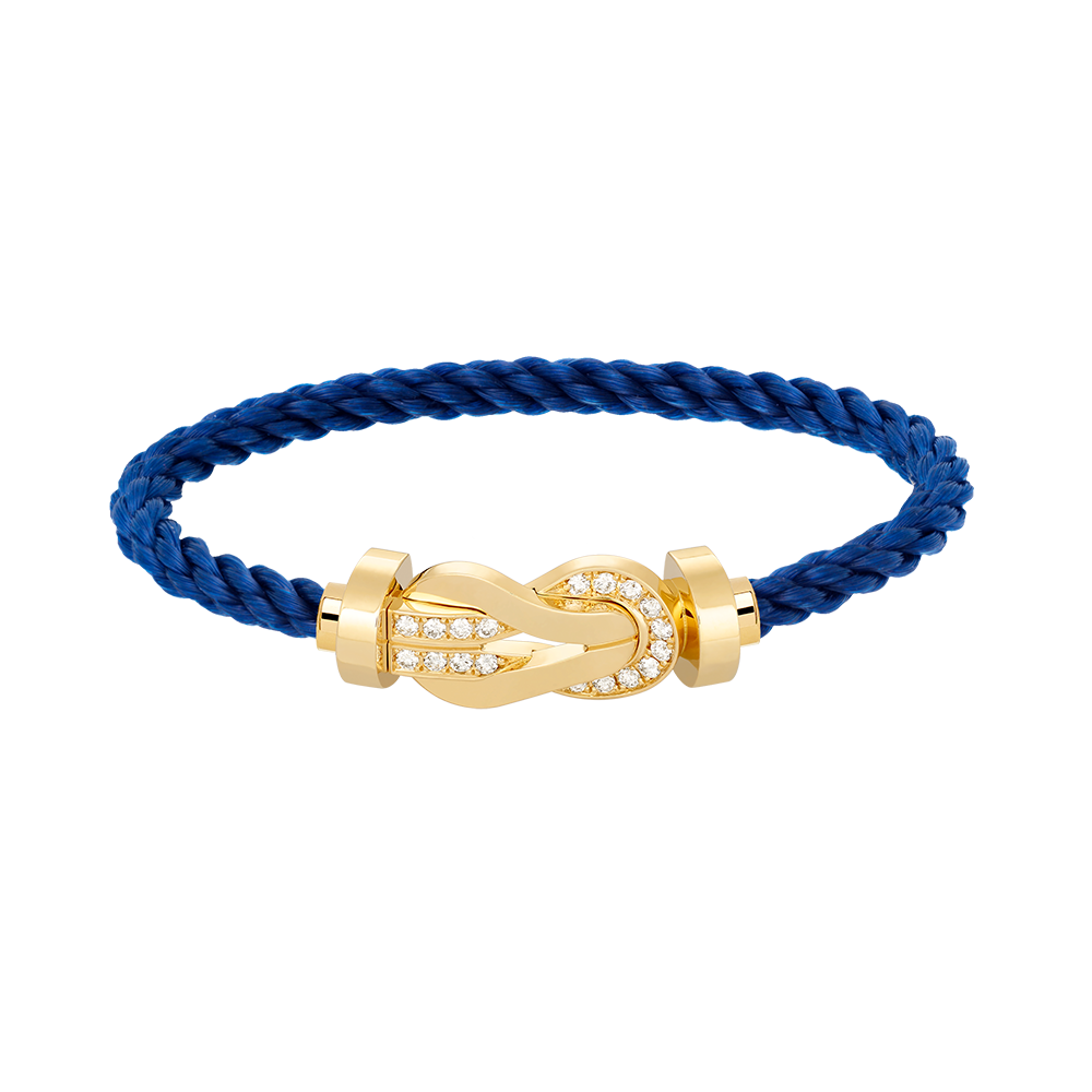 [GALE]CHANCE Großes Armband mit 8-stelliger Schnalle und Halbdiamanten, Gold