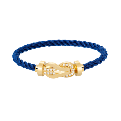 [GALE]CHANCE Großes Armband mit 8-stelliger Schnalle und Halbdiamanten, Gold