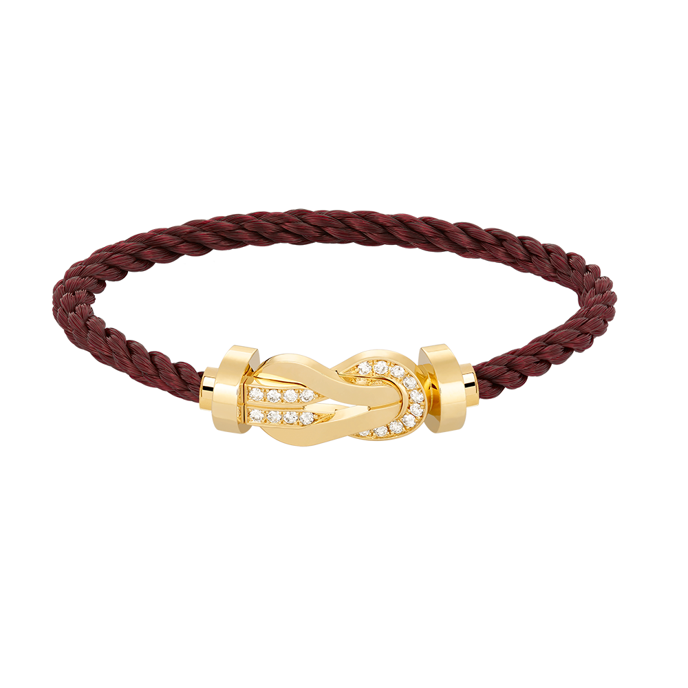 [GALE]CHANCE Großes Armband mit 8-stelliger Schnalle und Halbdiamanten, Gold