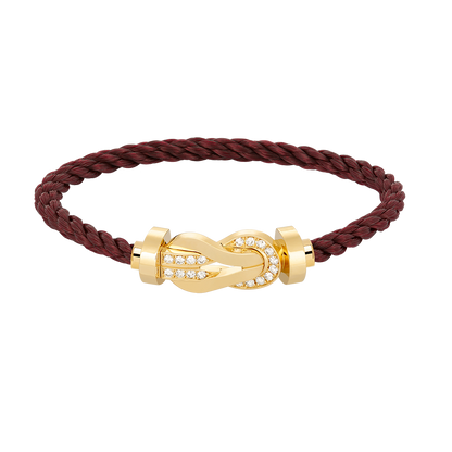 [GALE]CHANCE Großes Armband mit 8-stelliger Schnalle und Halbdiamanten, Gold