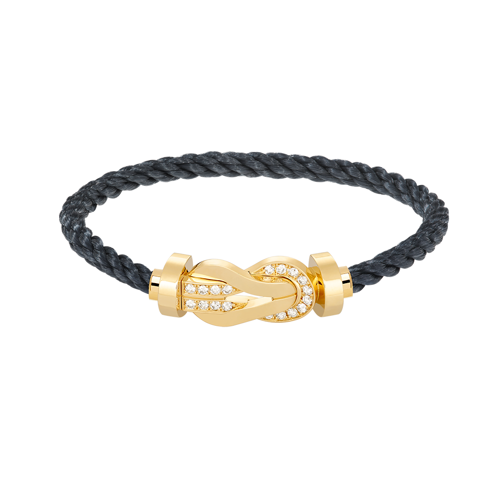 [GALE]CHANCE Großes Armband mit 8-stelliger Schnalle und Halbdiamanten, Gold