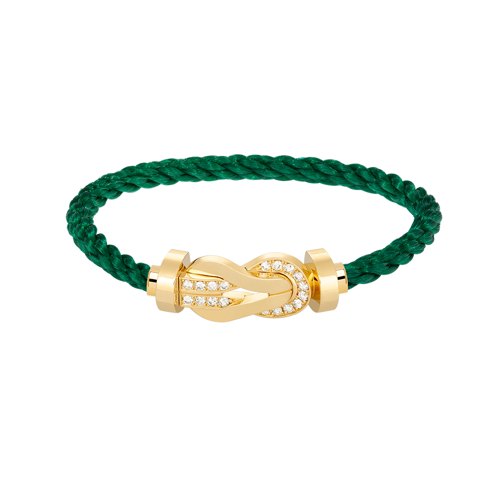 [GALE]CHANCE Großes Armband mit 8-stelliger Schnalle und Halbdiamanten, Gold