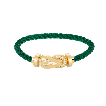 [GALE]CHANCE Großes Armband mit 8-stelliger Schnalle und Halbdiamanten, Gold