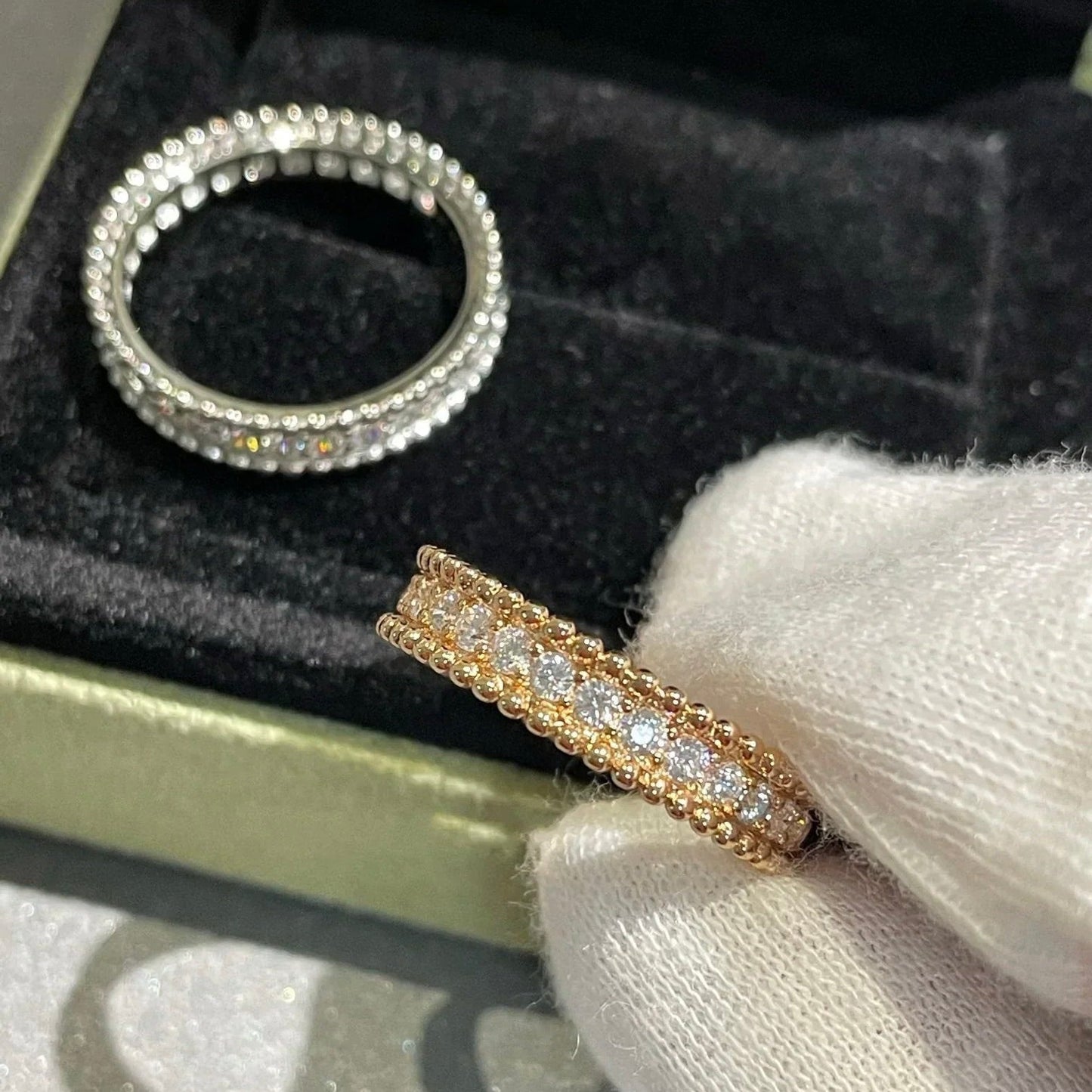 [GALE]PERLEE DIAMANT-ROSÉGOLD-RING