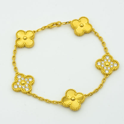 [GALE] CLOVER 5 MOTIF LASER BRACELET COLLECTION