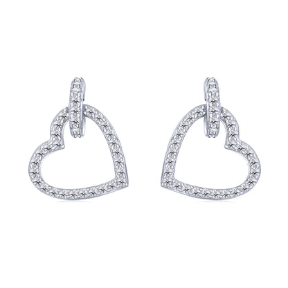 [GALE]Dainty Heart Shape Earrings
