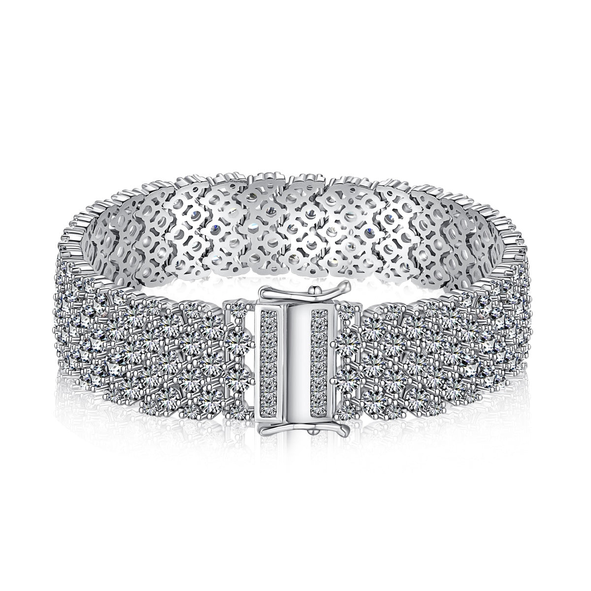 [GALE]Ornate Elegant Round Cut Party Bracelet