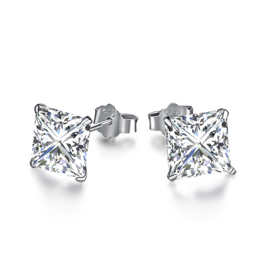 [GALE]Ornate Square Shape Earrings