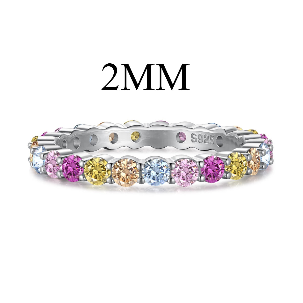 [GALE]Elegant Vivid Round Cut Daily Ring
