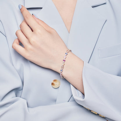 [GALE]Radiant Water Drop Shape Daily Bracelet