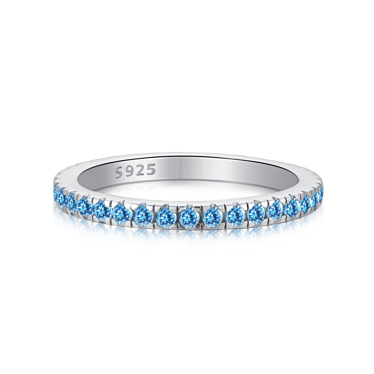 [GALE]Delicate Sparkling Round Cut Daily Ring