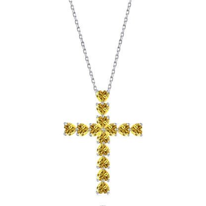 [GALE]Radiant Cross Shape Necklace