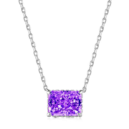 [GALE]Luxurious Square Shape Colorful Necalack