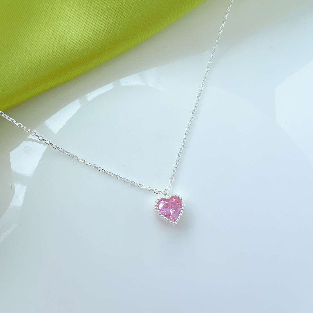 [GALE]Ornate Heart Shape Necklace