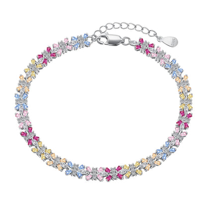 [GALE]Radiant Colorful Emerald Cut Party Bracelet