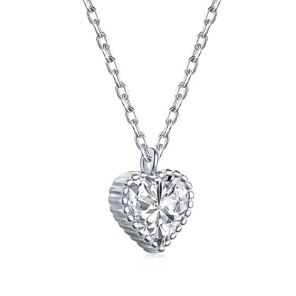 [GALE]Ornate Heart Shape Necklace