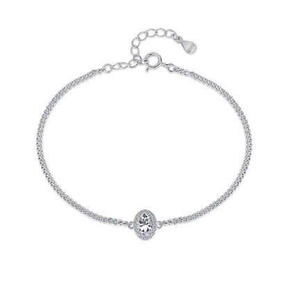 [GALE]Exquisite Oval Shape Bracelet