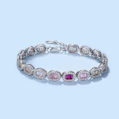 [GALE]Exquisite Ornate Emerald Cut Daily Bracelet