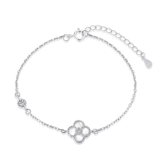 [GALE]Delicate Four Leaf Clover Bracelet