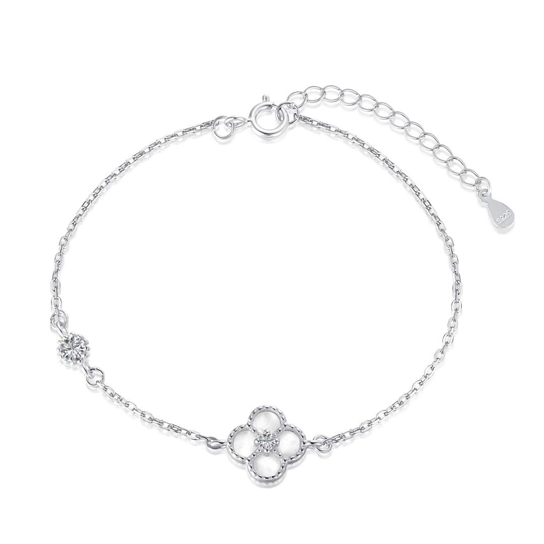[GALE]Delicate Four Leaf Clover Bracelet