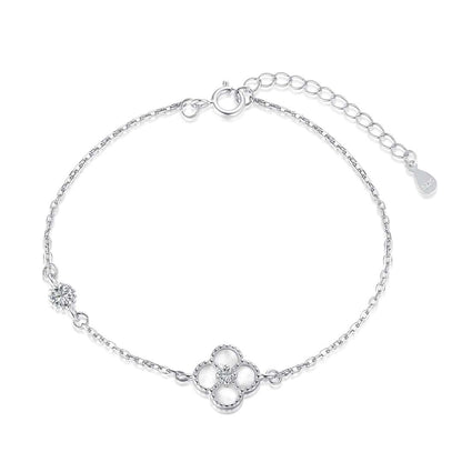 [GALE]Delicate Four Leaf Clover Bracelet
