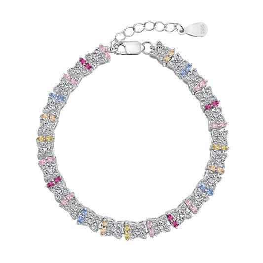 [GALE]Unique Colorful Flower Shape Daily Bracelet