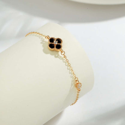 [GALE]Delicate Four Leaf Clover Bracelet