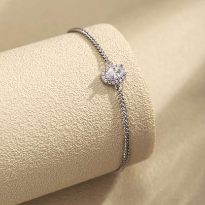 [GALE]Exquisite Oval Shape Bracelet