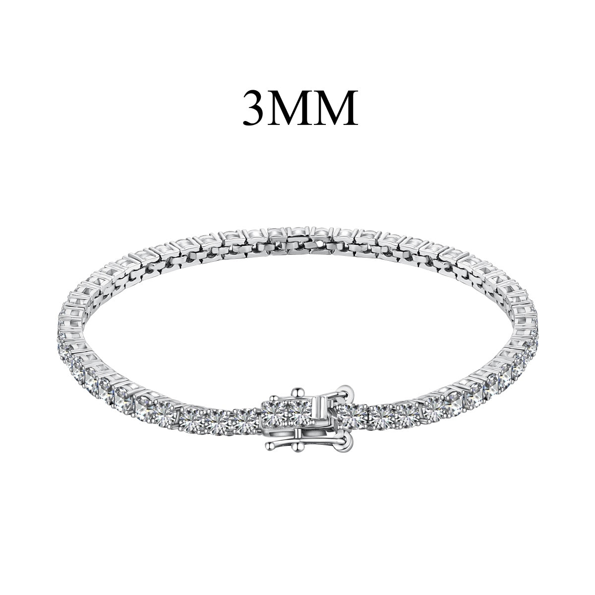 [GALE]Radiant Colorful Round Cut Party Bracelet