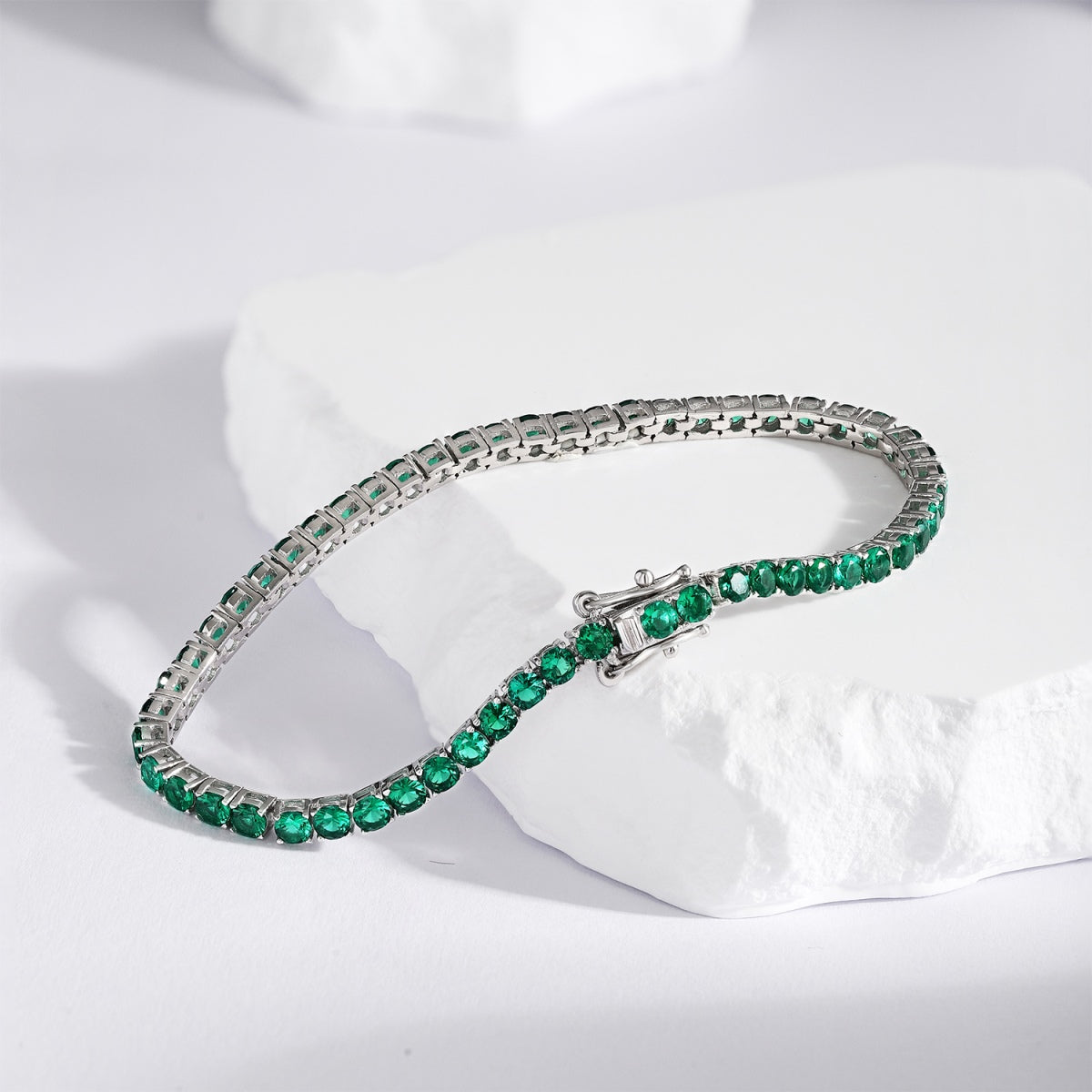 [GALE]Radiant Colorful Round Cut Party Bracelet