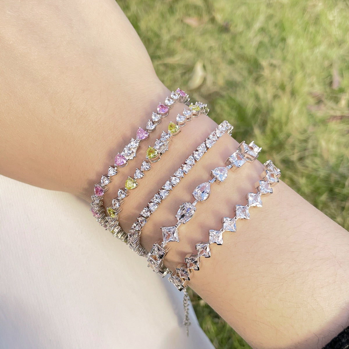 [GALE]Unique Exquisite Multi Cut Daily Bracelet