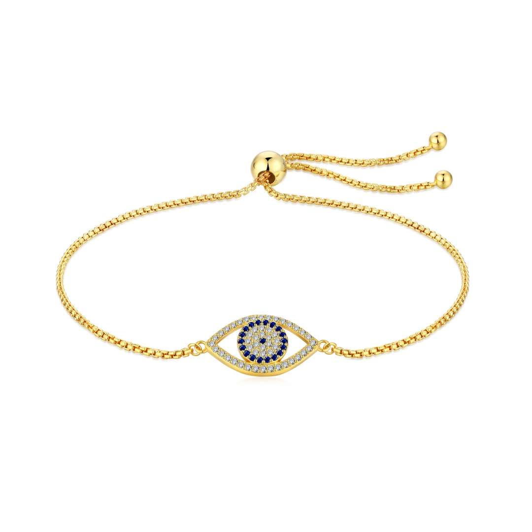 [GALE]Dazzling Eye Shape Necklace