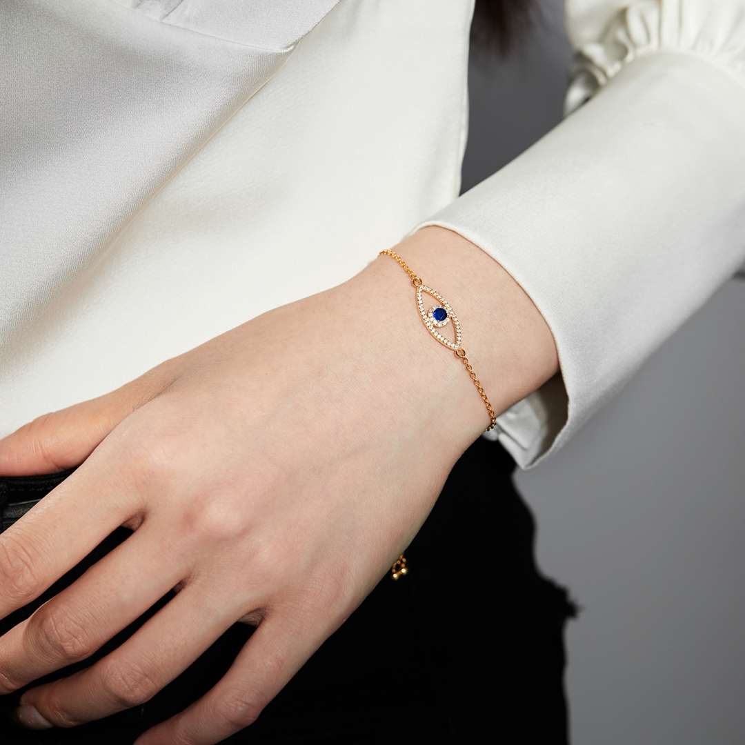 [GALE]Devil's Eye Hollow Design Bracelet
