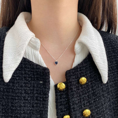 [GALE]Ornate Heart Shape Necklace