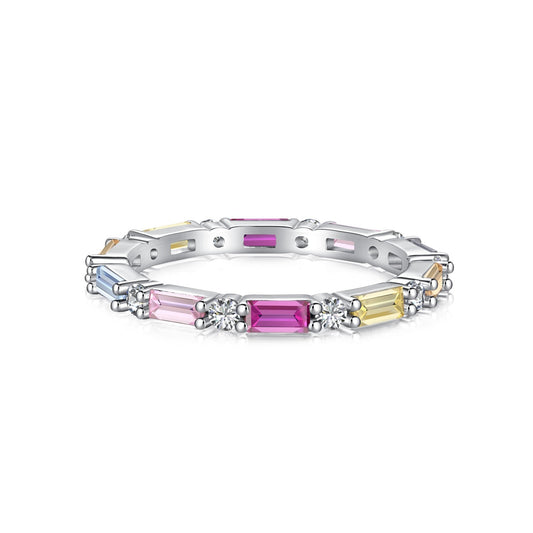 [GALE]Lively In Shades Elegant Radiant Cut Daily Ring