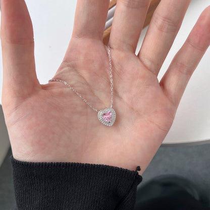 [GALE]Exquisite Heart Shape Necklace