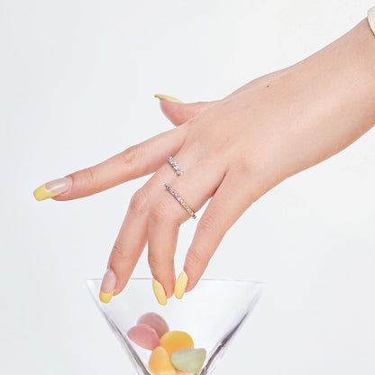 [GALE]Dainty Ebullient Round Cut Daily Ring