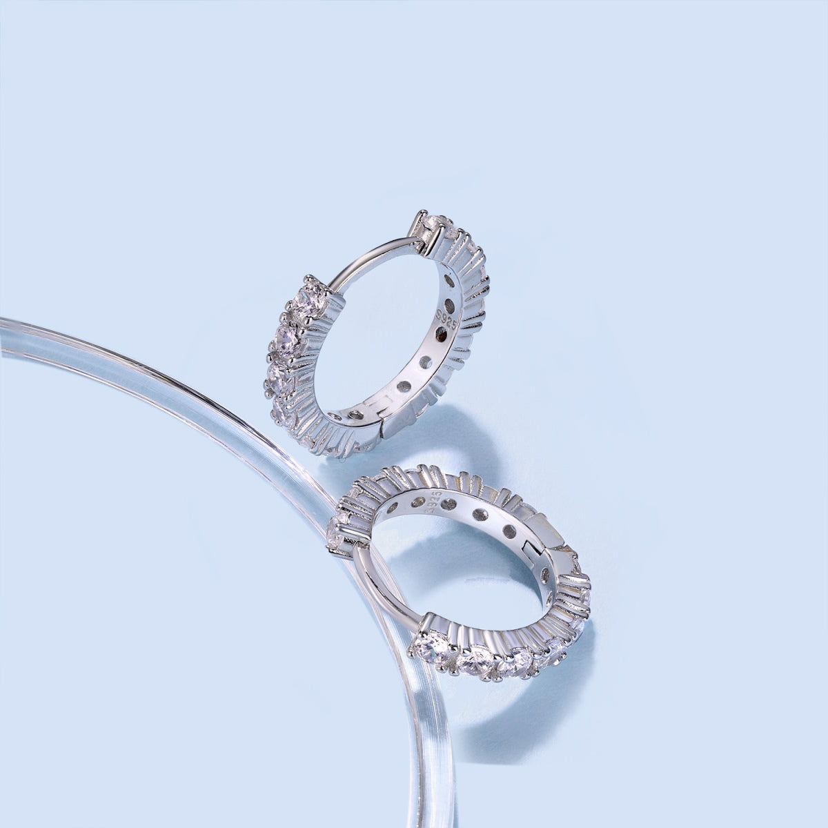 [GALE]Radiant Colorful Round Cut Earrings