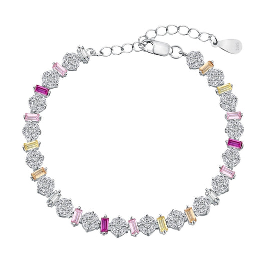 [GALE]Radiant Colorful Round Shape Daily Bracelet