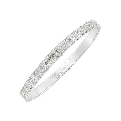 [GALE]HM KELLY ARMBAND IN SILBER UND VOLLSTÄNDIG MIT DIAMANTEN BEFESTIGUNG