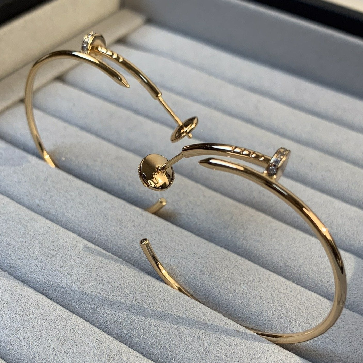 [GALE]JUSTE イヤリング ゴールド ダイヤモンド 1.8mm 