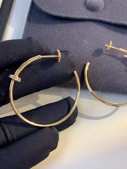 [GALE]JUSTE イヤリング ゴールド ダイヤモンド 1.8mm 