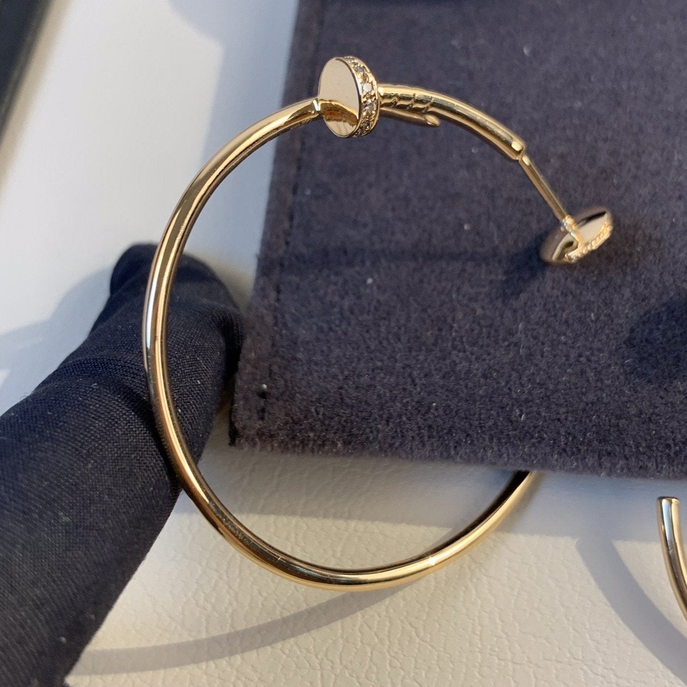 [GALE]JUSTE イヤリング ゴールド ダイヤモンド 1.8mm 