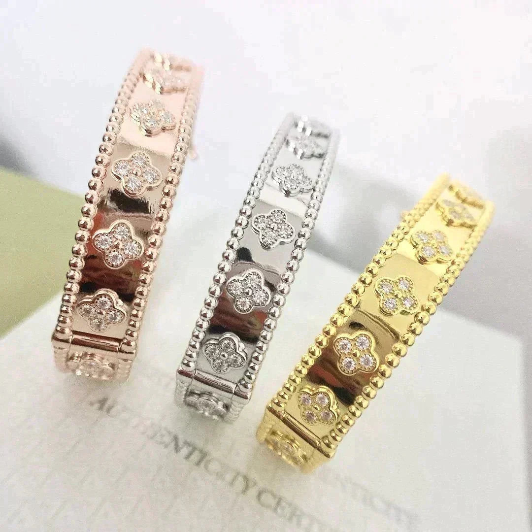 [GALE]Clover Armband 8mm Diamanten