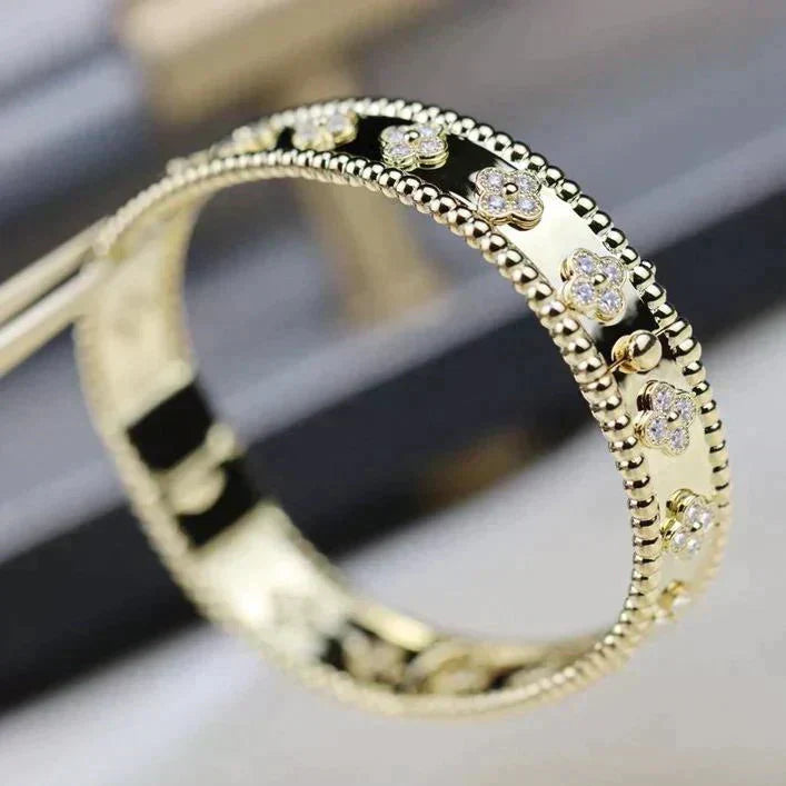 [GALE]Clover Armband 8mm Diamanten