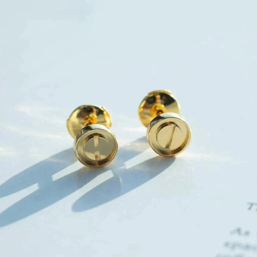 [ゲイル]ラブイヤリング ゴールド 10mm