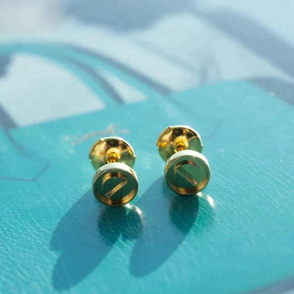 [ゲイル]ラブイヤリング ゴールド 10mm