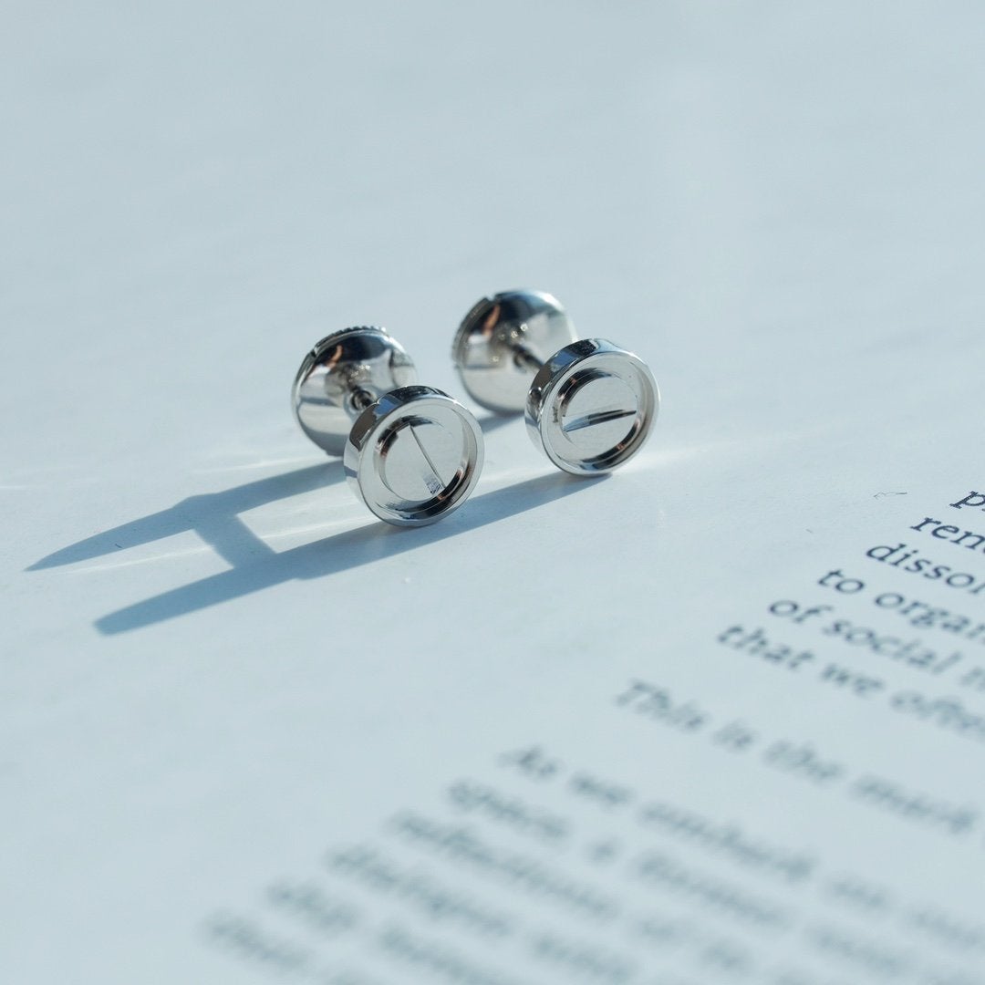 [ゲイル]ラブイヤリング シルバー 10mm